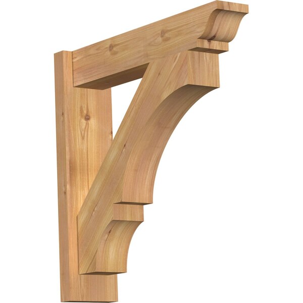 Ekena Millwork Balboa Smooth Traditional Outlooker, Western Red Cedar, 5 1/2"W x 24"D x 24"H OUT06X24X24BOA01SWR - main